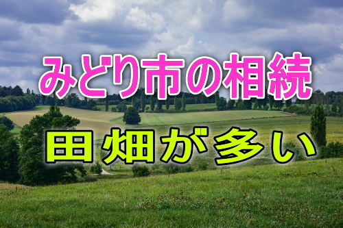 みどり市の相続は田畑が多い